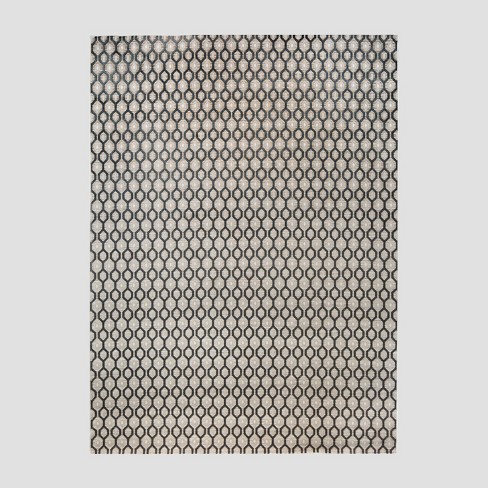 Outdoor Rug Micro Grid Black/beige - Threshold™ : Target