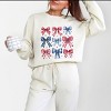 Simply Sage Market Coquette Bow Chart Stars And Stripes Lightweight Garment Dyed Sweatshirt - 2 of 4