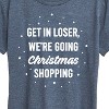 Women's - Instant Message - Get In Loser Christmas Shopping Short Sleeve Graphic T-Shirt - 2 of 4