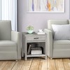 Night Stand, Bedside Table with Storage Drawer for Bedroom, Nursery, Living Room, Easy Assembly, Mystic Oak Finish - 3 of 4