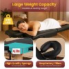 FDW Massage Table 2 Fold Portable Massage Table 77" L x 28" W Lash Bed Facial Bed Height Adjustable Salon Tattoo Bed with Carry Case, Black - 4 of 4