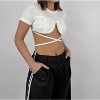 Women's Crew Neck Cropped Underwire Tee - Mimosa - 2 of 4