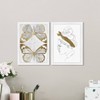 13" x 19" Simple and Clean Set Framed Wall Art Gold - Wynwood Studio: Modern Fashion Accessories, White Frame - 4 of 4