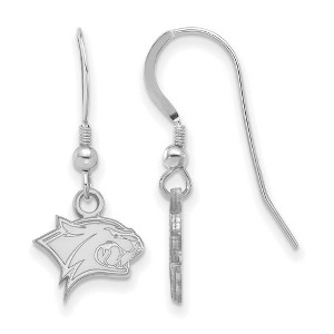 Black Bow Jewelry Sterling Silver New Hampshire Wildcats NCAA Dangle Earrings - 1 of 3