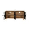 63" Modern TV Stand Sideboard with Carved Patchwork Doors, Large Storage Buffet Cabinet for Living Room-3irtyhousy - 4 of 4
