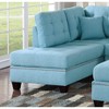 Maliang Modern Sectional Sofas with Cushion & Pillows, 3pcs Living Room Furniture, Reversible Chaise, Sofa And Ottoman - 3 of 4