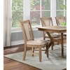 Vynxaria Set of 2 Beige Upholstered Dining Chairs with Tufted Backs and Nail - Head Trim, Ideal for Living Room & Dining Room - 4 of 4