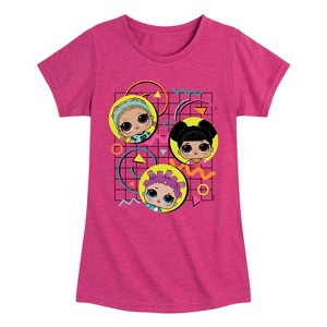 Girls' - LOL Surprise! - Retro Style Fitted Short Sleeve Graphic T-Shirt - 1 of 3