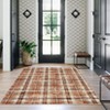 Checkered Area Rug – Non-Slip Machine Washable Low Pile Farmhouse Rug for Living Room/Bedroom/Dining Room - 2 of 4