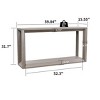 60" Console Table, Narrow Entryway Sofa Table Behind Couch Accent Table Side Table - ModernLuxe - 4 of 4