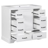 ChicFurnit Bathroom Vanities 36" for Bathroom Vanity with Sink Combo Six Drawers Multi-Functional Drawer Divider, White, 36"*18"*34.2" - 2 of 4