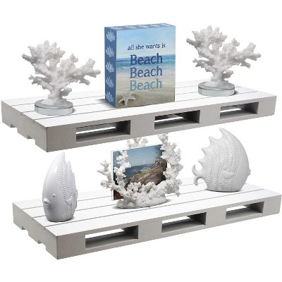 Sorbus floating pallet shelve for home, bedroom and more