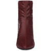 Allegra K Women's Pointy Toe Back Zip Block Heel Ankle Boots - 4 of 4