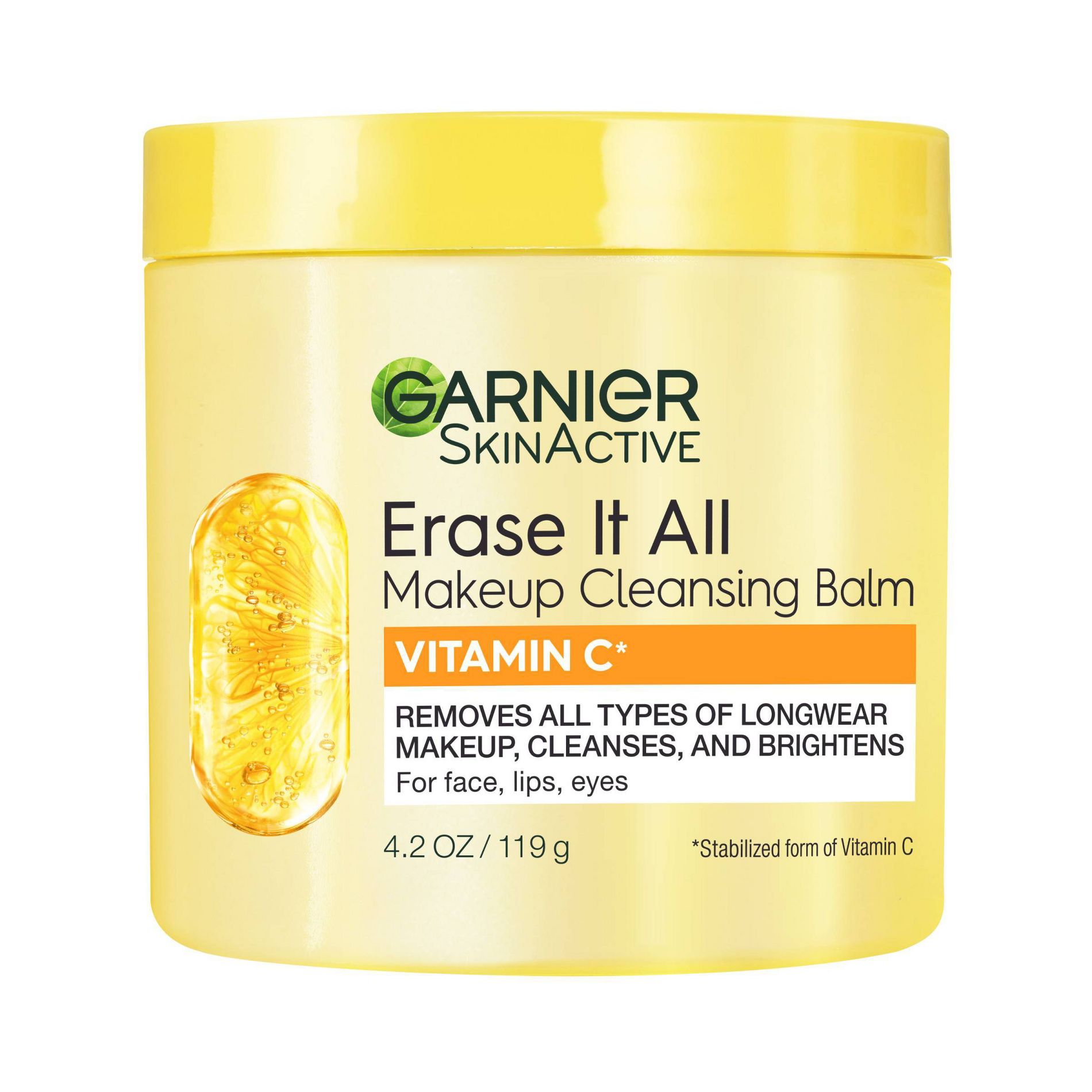 Garnier Makeup Cleansing Balm Vitamin C - 4.2oz: Paraben-Free, Silicone-Free, Sulfate-Free, With Micellar Water