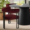 5 Piece Dining Set for 4, Black Extendable Dining Table with 4 Upholstered Velvet Dining ArmChairs for Dining Room,Kitchen-Maison Boucle - 4 of 4