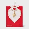 14K Gold Dipped Cubic Zirconia Vintage Heart Pendant Necklace - A New Day™ Gold - 3 of 4