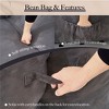 NicBex Suede Fabric Bean Bag Chair with High-Density Memory Foam,Cozy Lazy Sofa Chair,Modern Lounge Chair for Living Room - 3 of 4