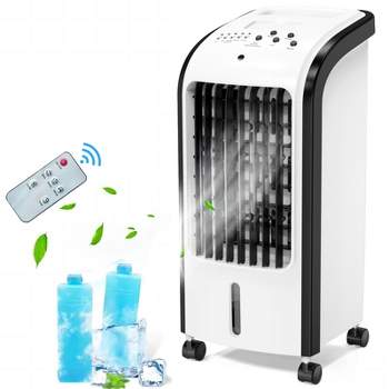 SKONYON 4-in-1 Evaporative Portable Air Cooler Fan Anion Humidify with Remote Control 7.5 Timer Ice Packs