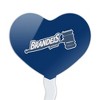 Brandeis University Primary Logo Heart Love Cupcake Picks Toppers Decoration Set of 6 - 2 of 4