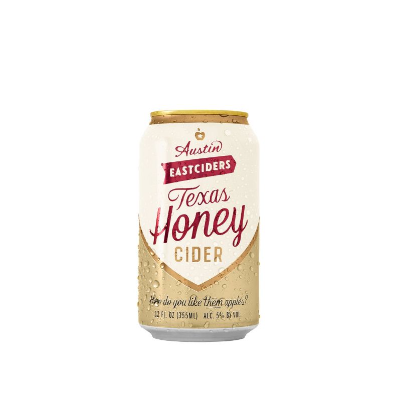 Austin Eastciders Texas Honey Hard Cider - 6pk/12 fl oz Cans, 2 of 4