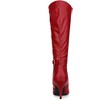 Allegra K Women's Pointy Toe Buckle Decor Side Zip Stiletto Heel Knee High Boots - 4 of 4