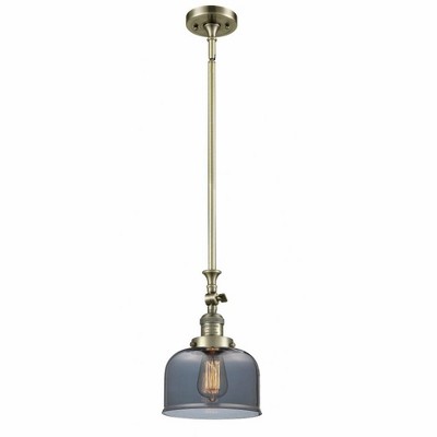 Bell - 1 Light Stem Hung Tiltable Mini Pendant In Industrial Style-14 Inches Tall and 8 Inches Wide