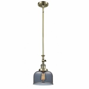 Bell - 1 Light Stem Hung Tiltable Mini Pendant In Industrial Style-14 Inches Tall and 8 Inches Wide - 1 of 1