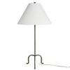 Nourison 28" Black Wrought Iron Heritage Metal Slim Tripod Table Lamp - 2 of 4