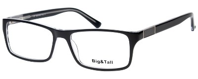 Big & Tall 08 Mens Rectangle Full Rim Designer Reading Glasses
