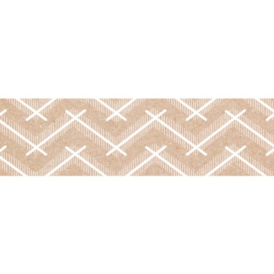 Creative Teaching Press Krafty Pop Kraft Chevron EZ Border, 48 Feet (Pack of 6)
