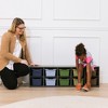 ECR4Kids Streamline 10 Cubby Tray Cabinet with 10 Scoop Front Storage Bins, 2x5, Grey Wash - 4 of 4