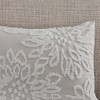 Gracie Mills Anita 3-Piece Tufted Cotton Chenille Floral Duvet Cover Set - 3 of 4