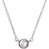 Pavilion Gift Company - Liza Birthstone April Crystal - 17"-18.5" Necklace with 0.25" Crystal Pendant made from Austrian Crystals - Necklaces - 4 of 4