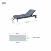Moda Furnishings W29.5" x D80.7" Outdoor Chaise Lounge With Cushion - 4 of 4