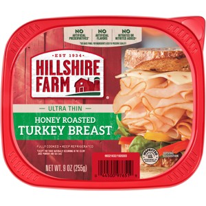 Hillshire Farm Ultra Thin Honey Roasted Turkey Breast - 9oz - 1 of 4