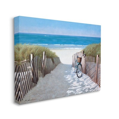 Stupell Industries Beach Pathway and Bicycle Summer Nautical Painting