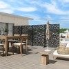 1-Piece Wide Edged Black Galvanized Sheet Screen Outdoor Metal Screen Decorative Art Panel - 2 of 4