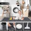 Acekool Washable Area Rug, Non Slip Soft Low Pile Carpet, Geometric Bordered Modern Accent for Living Room Bedroom Nursery, Lightweight - 4 of 4