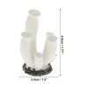 Unique Bargains Coral Reef Decor Mini Faux Coral Decor for Aquarium Decorations White 1.3"x1.77" 1 Pcs - 4 of 4