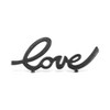 HomeRoots 10" Black Cast Iron Love Tabletop Sign - 4 of 4
