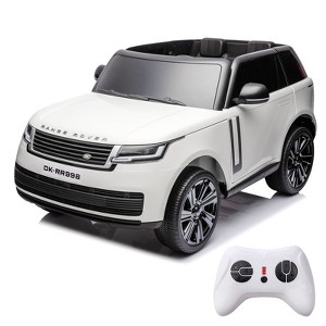 24V Ride On Toy, Licensed Land Rover Kids Car, 2-Seater Ride On Car with Parent Remote Control, Toy Storage Box, 3 Speeds, LCD Display, Lockable Doors - 1 of 4