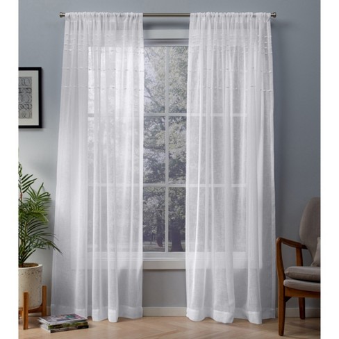Davos Sheer Window Curtain Panel Exclusive Home Target