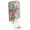 Northlight 6" White and Red Candy Canes Glass Christmas Night Light - 4 of 4