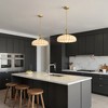 Pendant Light, Copper Finish, E26 Socket, 15.7in Glass Shade, Non-Integrated - 3 of 4