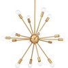 Progress Lighting Ion 16-Light Chandelier, Brushed Bronze, Space-Age Inspired, Candelabra Lamps, Polished Nickel Finish - 2 of 4