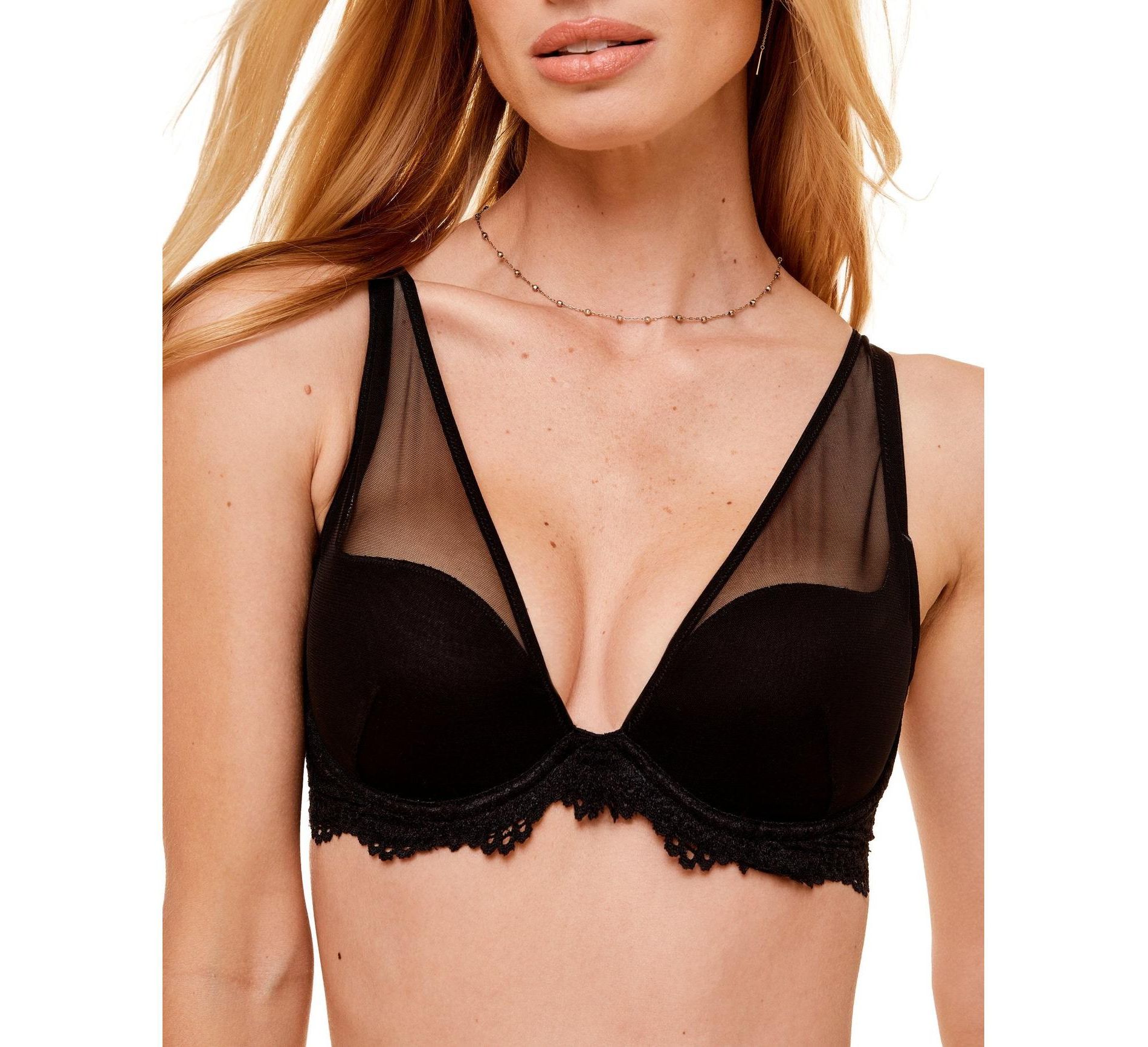 Adore Me Women's Joslyn Plunge Bra 36D / Jet Black.