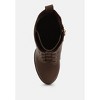 Meows Faux Leather High Heel Platform Ankle Boots Women - 4 of 4