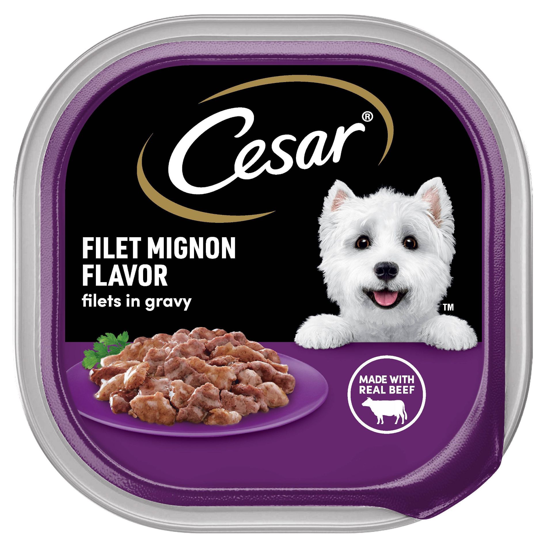 Cesar Beef and Gravy Flavor Small Breed Wet Dog Food - 3.5oz