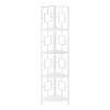 Monarch Specialties Bookshelf Bookcase Etagere Corner 4 Tier 62InchH Office Bedroom Metal Laminate White Contemporary Modern - 2 of 4