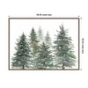 Kate & Laurel All Things Decor 28"x38" Sylvie Framed Canvas Pines And Evergreens by Patricia Shaw Walnut - 2 of 4